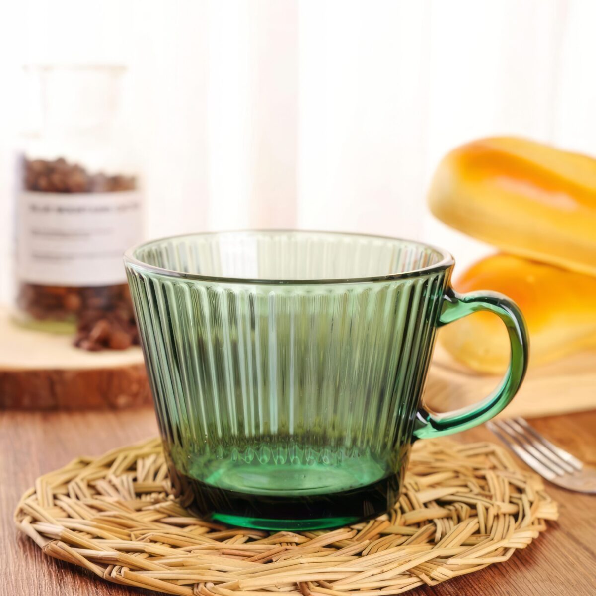 Szklanka do Kawy Herbaty Filiżanka z Uchem Retro 380ml - obrazek 6