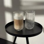 Szklanka Ryflowana Wysoka do Napojów Drinków Grube Szkło 420ml - obrazek 4