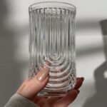 Szklanka Ryflowana Wysoka do Napojów Drinków Grube Szkło 420ml - obrazek 2