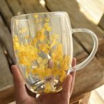 Szklanka do Herbaty Kawy Termiczna z Kwiatami w Środku 300ml - obrazek 5