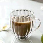 Szklanka Termiczna Ryflowana do Napojów Kawy Grube Szkło 250ml - obrazek 4