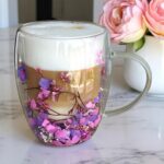 Szklanka do Herbaty Kawy Termiczna z Kwiatami w Środku 300ml - obrazek 7