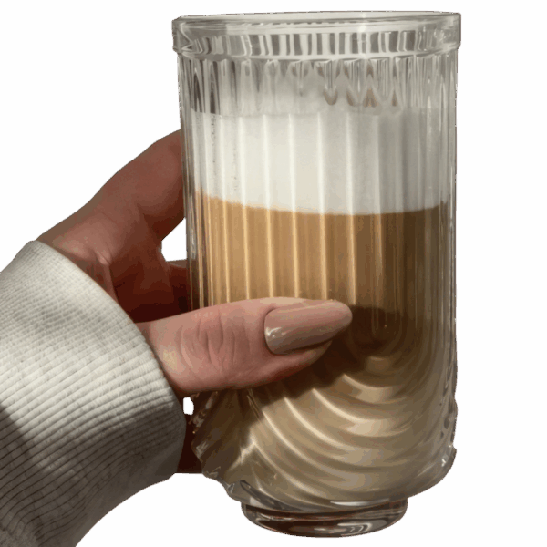 Szklanka Ryflowana Wysoka do Napojów Drinków Grube Szkło 420ml