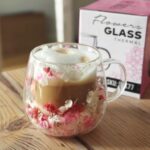 Szklanka Termiczna do Kawy Latte z Kwiatami w Środku 350ml - obrazek 2