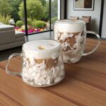 Szklanka Termiczna do Herbaty Kawy z Kwiatami w Środku 300ml - obrazek 6