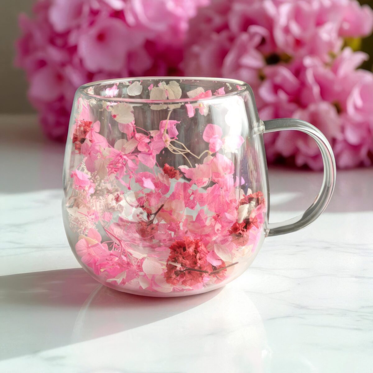 Szklanka Termiczna do Kawy Latte z Kwiatami w Środku 350ml - obrazek 6