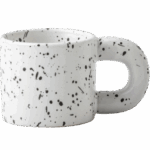 Kubek Ceramiczny z Uchem na Kawę Herbatę Duży Kremowy 300ml