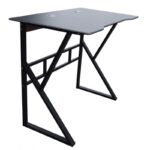 Biurko komputerowe czarne, gamingowe 100 x 60 cm STL20CZ - obrazek 3