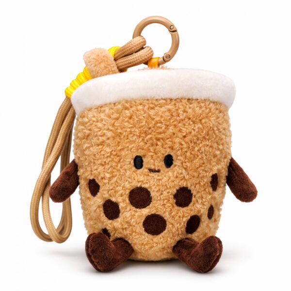 Brelok do kluczy pluszowy puchaty BUBBLE TEA, shake BRL408