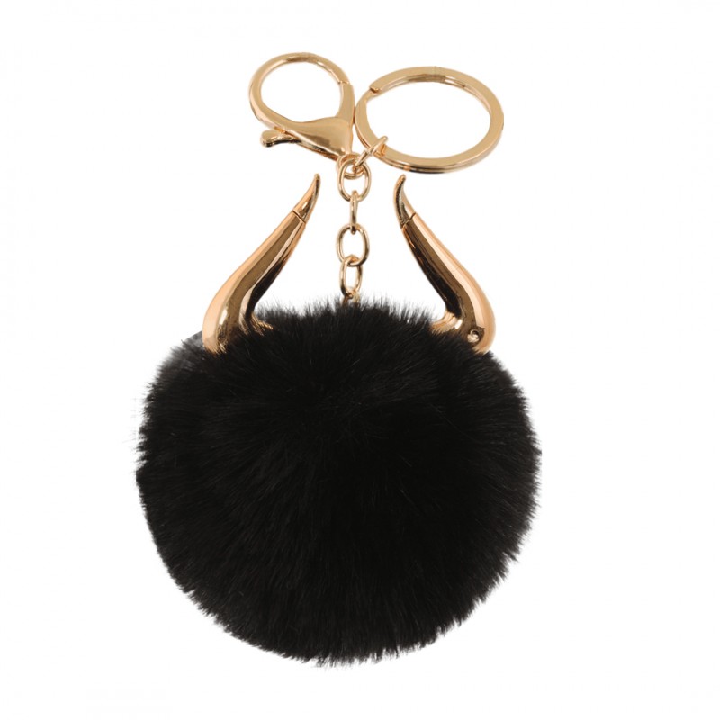 brelok-do-kluczy-rozki-pompon-brl189 Brelok do kluczy Różki POMPON BRL189 - obrazek 1