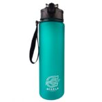 Butelka na wodę, sportowy bidon matowy 750ML turkus ECARLA SPORTS BD50 - obrazek 2