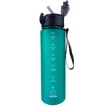 Butelka na wodę, sportowy bidon matowy 750ML turkus ECARLA SPORTS BD50 - obrazek 3