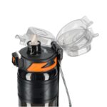 Butelka na wodę, sportowy bidon z miarką 680ML czarny BD64CZ - obrazek 5