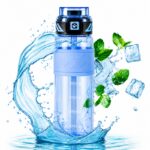 Butelka na wodę, sportowy bidon z miarką 680ML niebieski BD64N