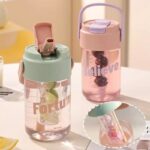 Butelka na wodę z koszyczkiem i słomką 600 ML Fortune BD22 - obrazek 3