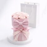 Flower box, bukiet zapachowych kwiatów mydlanych w pudełku 8szt. LED BUK24R - obrazek 2