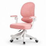 Fotel gamingowy, obrotowy do biurka dziecięcego KIDS LIGHT PINK KO53R - obrazek 3