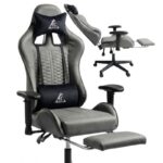 Fotel gamingowy obrotowy EvoChair z masażerem i regulowanymi podłokietnikami KO45SZ