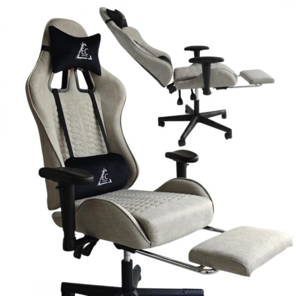 Fotel gamingowy obrotowy EvoChair z masażerem i regulowanymi podłokietnikami KO45SZ-MAT