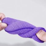 Gąbeczka do mycia twarzy na mokro, delikatny peeling 6,5x11cm 2 szt GB19 - obrazek 4