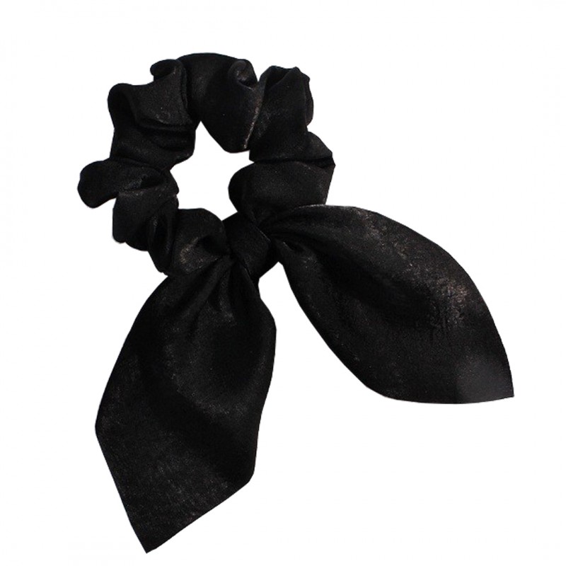 gumka-do-wlosow-apaszka-krotka-czarna-pin-up-gum75cz Gumka do włosów apaszka krótka czarna PIN UP GUM75CZ - obrazek 1