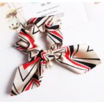 Gumka do włosów apaszka krótka z perełką PIN UP GUM70 - obrazek 2