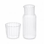 Karafka z falowanymi ściankami 510ml i pokrywką- szklanką 220 ml KARR02 - obrazek 5