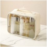 Kosmetyczka organizer na kosmetyki kremowa 26x20x11cm KS105WZ3 - obrazek 2