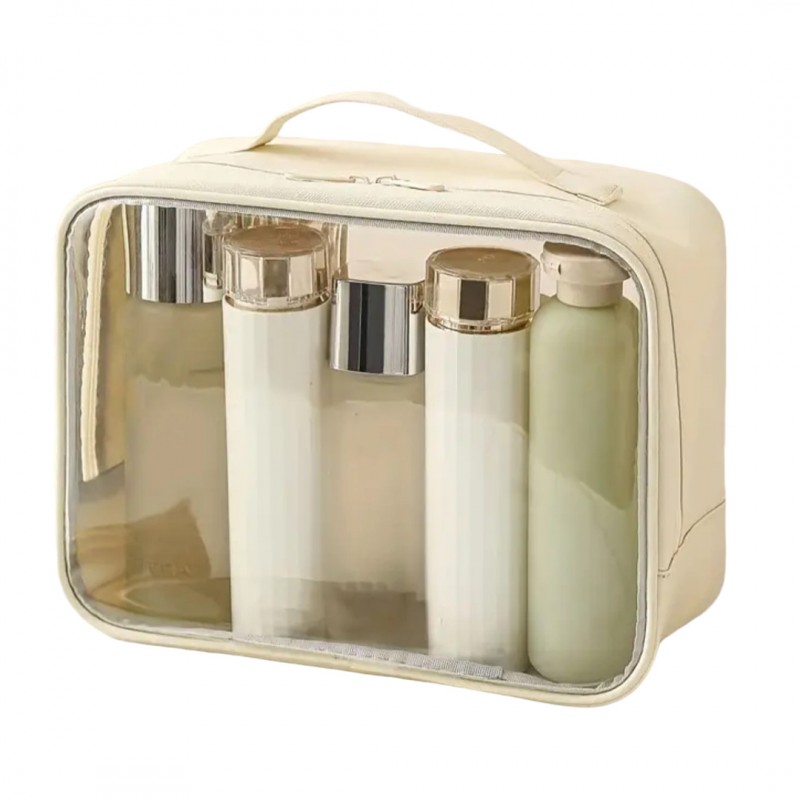 kosmetyczka-organizer-na-kosmetyki-kremowa-26x20x11cm-ks105wz3 Kosmetyczka organizer na kosmetyki kremowa 26x20x11cm KS105WZ3 - obrazek 1