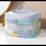 Kosmetyczka rozkładana WASHBAG kuferek niebieska KS73 - obrazek 2