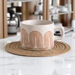 Kubek ceramiczny, geometryczny wzór, 250ml - KB29 - obrazek 4