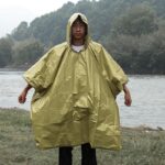 Kurtka, Peleryna przeciwdeszczowa, wodoodporna, termiczna z kapturem PEL03ZIE - obrazek 5