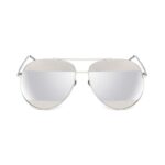 OKULARY LUSTRZANE AVIATORY - SREBRNE OK88WZ3