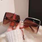 Okulary przeciwsłoneczne ELEGANT SQUARE BROWN OK379WZ2 - obrazek 5