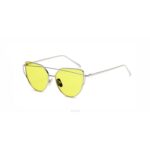 Okulary przeciwsłoneczne GLAM ROCK FASHION Żółte Transparentne OK21WZ17 - obrazek 2