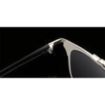 OKULARY PRZECIWSŁONECZNE LUSTRZANE MODEL SHINE SREBRNO-CZARNE OK6 - obrazek 5