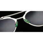 OKULARY PRZECIWSŁONECZNE LUSTRZANE MODEL SHINE SREBRNO-NIEBIESKIE OK6 - obrazek 3