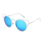 OKULARY "ROYAL CAT EYES" - BIAŁE Z NIEBIESKIM OK70WZ5 - obrazek 2
