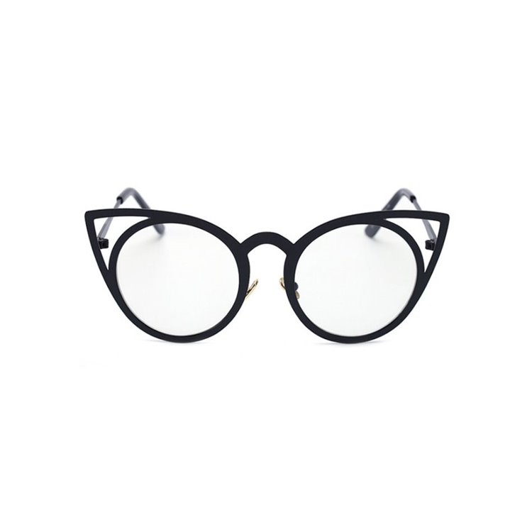 okulary-royal-cat-eyes-czarne-zerowki-ok70wz7 OKULARY "ROYAL CAT EYES" - CZARNE ZERÓWKI OK70WZ7 - obrazek 1