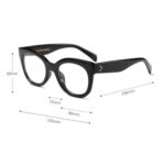 OKULARY "ZERÓWKI" RETRO GRANATOWE OK130GRAN - obrazek 3