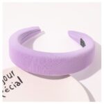 Opaska turban charlotte Fiolet  4 cm O437 - obrazek 2