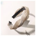 Opaska turban pleciona krata O434 - obrazek 2