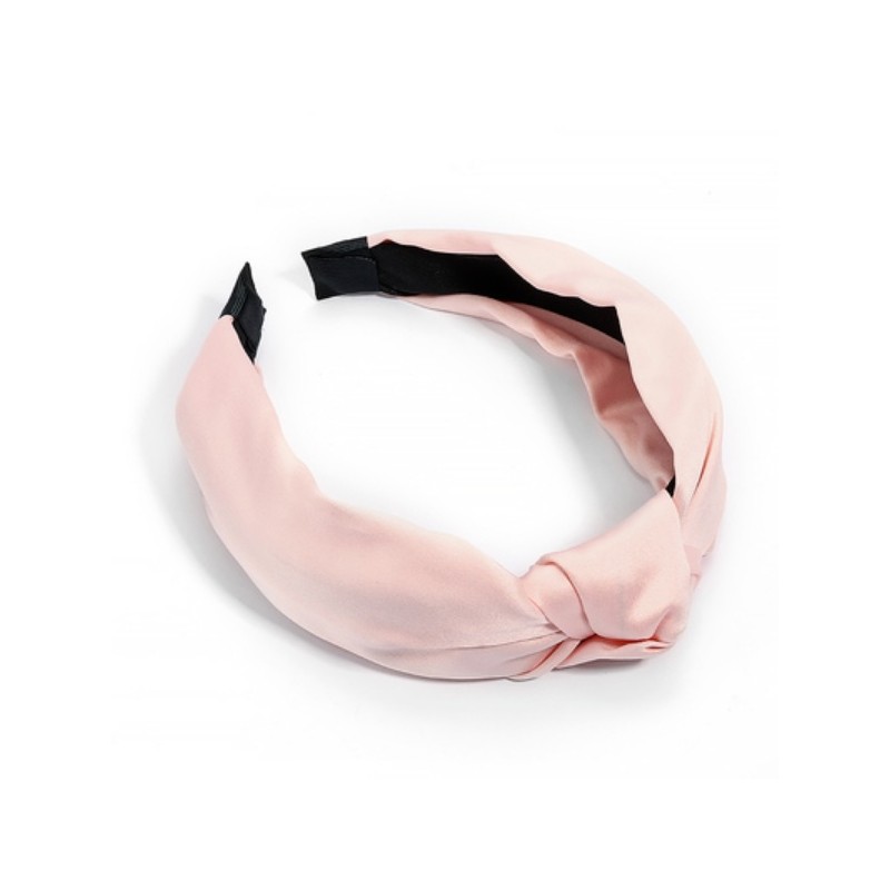 opaska-turban-z-materialu-rozowa-o228r Opaska turban z materiału różowa O228R - obrazek 1