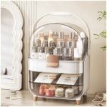 Organizer szkatułka na kosmetyki, biżuterię, biały 38 x 27 x 18 cm CB73 - obrazek 3