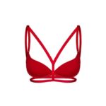 Ozdobne ramiączka do biustonosza CHLOE RED Z PUDEŁKIEM RA022 - obrazek 2