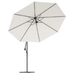 Parasol ogrodowy z wysięgnikiem Biały OGP03 - obrazek 2