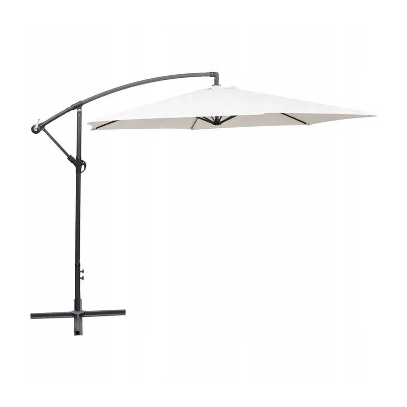 parasol-ogrodowy-z-wysiegnikiem-bialy-ogp03 Parasol ogrodowy z wysięgnikiem Biały OGP03 - obrazek 1