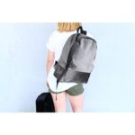 Plecak aksamitny VELVET SZARY PL33SZ - obrazek 3
