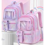 Plecak RAINBOW sweet szkolny uniwersalny kieszonki z maskotką PL159R - obrazek 4