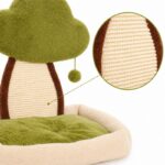 Pluszowe legowisko dla kota palma 52 x 48 x 34cm KOT36 - obrazek 4